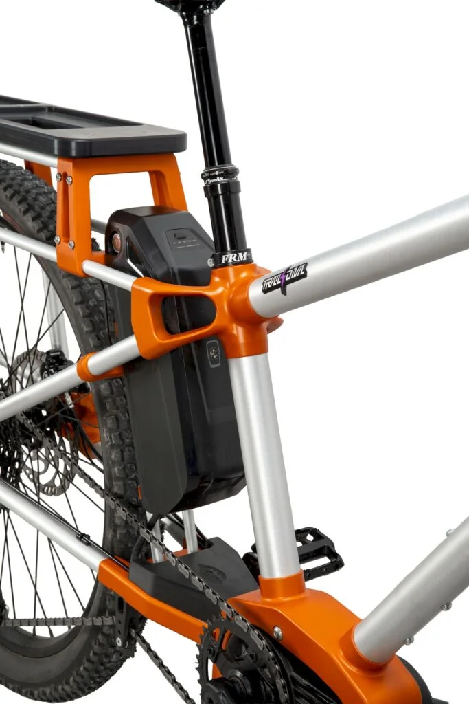 Traildiva frame and drivetrain detail